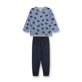 Sanetta Boys' Pyjamas Blue Mammut | High Quality and Comfortable Pyjamas Made of Organic Cotton for Boys, blue
