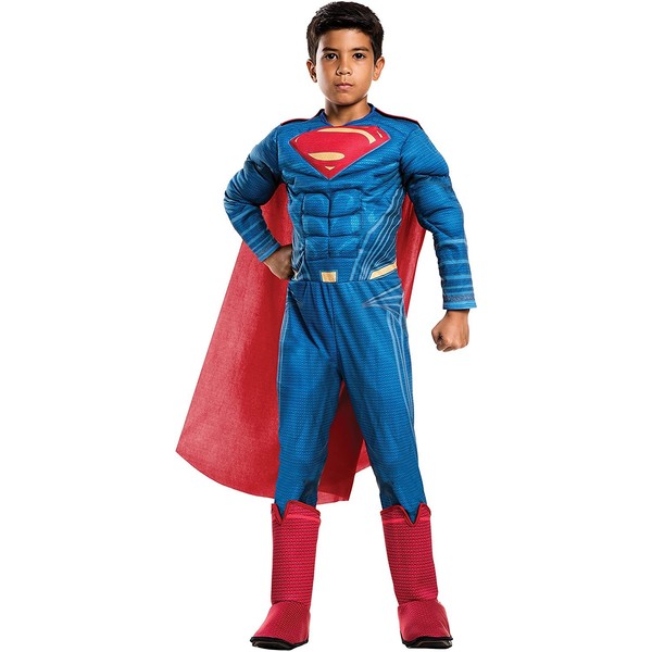 Rubie's unisex child Justice League s Deluxe Superman Costume, Superman Deluxe, Medium US