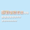 24Pcs White Pink Ombre Press on Toenails Short Square Fake