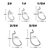 FOLANDO 50 PCS Fish Hooks, Barbless Carp Hook Fishing Hooks