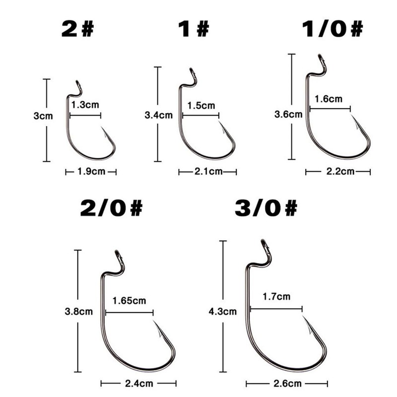 FOLANDO 50 PCS Fish Hooks, Barbless Carp Hook Fishing Hooks