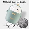 DYOUen Table Trash Bin with Lid Mini Trash Bin Cute