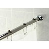 Kingston Brass CC3171 Adjustable Hotel Single Curved Shower Curtain Rod,