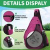 MOYAQI Disc Golf Bag with Retriever Holder and Storage Pockets,