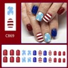 Independence Day Short Square Press on Nails 4th of July