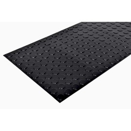 Cylindrical Flat Top Self-Adhesive Protective Non-Skid Rubber Feet .500" inches (12.7 mm) x .060" inches (1.5 mm) - 50 Pack - BS05 Black