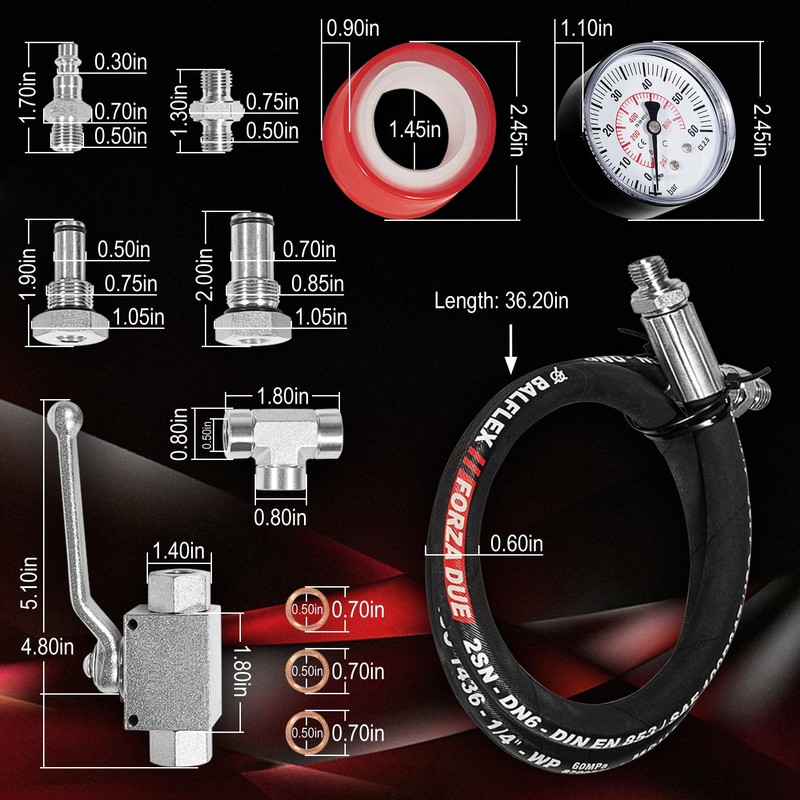 Danhonwin High Pressure Oil System IPR Air Test Tool Special