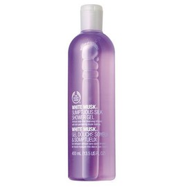 The Body Shop White Musk Sumptuous Silk Shower Gel, Large, 13.5 Fluid Ounce