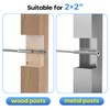 TooTaci 20 Packs 3/16 T316 Stainless Steel Invisible Receiver and