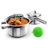 BAERFO 4 Piece Pots and Pans Set, Cookware Set -