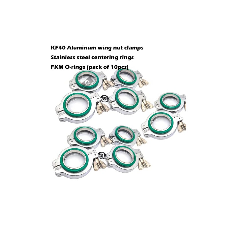 ISO-KF Flange NW40 KF40 Wing nut clamp Sets with Stainless
