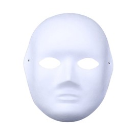 Himine 9 PCS DIY White Paper Mask Blank Hand Painted Mask (Female)