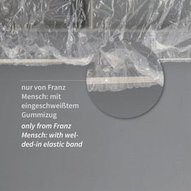 FRANZ MENSCH Hygostar Cover Light LDPE Pack of 50 Transparent Length 70 cm Width 75 cm Height 7.5 cm