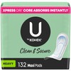 U by Kotex Clean & Secure Maxi Pads, Heavy Absorbency,