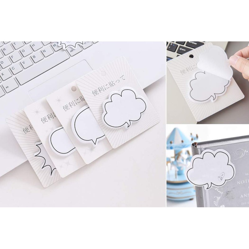 Elizabeth Set of 12 Cute Paper Bubbles Sticky Notes, Sticky