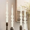Pastel Candlesticks Spiral Taper Candles-Gedengni 10inches White Candle Stick Long