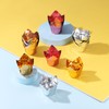 sourcing map 50 Pcs Tulip Baking Cups Cupcake Muffins Liners