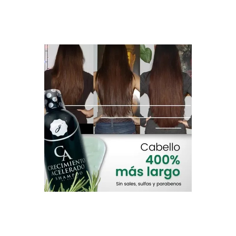 3 Shampoo Crecimiento Acelerado Jehesmipa Producto Original