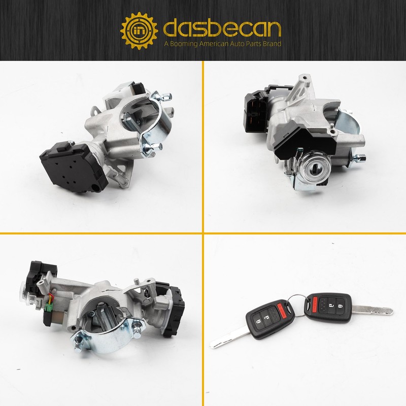 Dasbecan 39730-T2A-A0 Ignition Switch Lock Cylinder Housing Assembly with 2