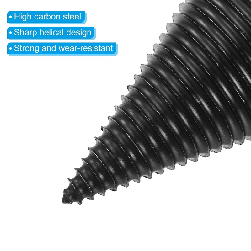 PATIKIL 50mm Firewood Log Splitter Drill Bit, Removable Drill Bits