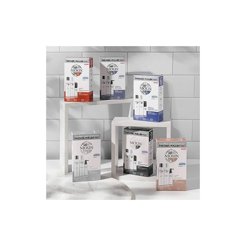 Nioxin Shampoo anticaida, cabello natural, 1000 ml