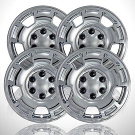 4-Pack of 17' Chrome Wheel Skins fit for Silverado 1500 2007-2013
