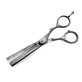 Offset Hair Thinning Shears, Barber Hair Thinning Scissors, Hairdressing Thinning Scissors for All Hair Type - Presentation Case