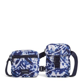 Vera Bradley Recycled Lighten Up Reactive Convertible Belt Sling Crossbody Bag, Island Tie-dye