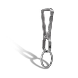 KeyUnity Titanium Carabiner Keychain Clip, Quick Release EDC Key Ring Clasp for Men & Women (KD01)