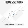 YOKIVE 100pcs 120K Ohm Resistor, 1/4W (0.25W) Metal Film Fixed