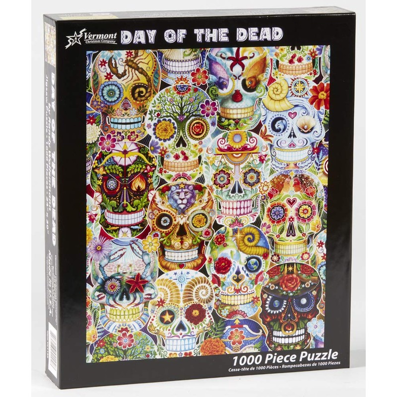 Day of The Dead (Sugar Skulls) Jigsaw Puzzle 1000 Piece