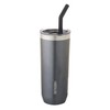 Smash Smoothie and Coffee Tumbler with Straw and lid,Grey, 650
