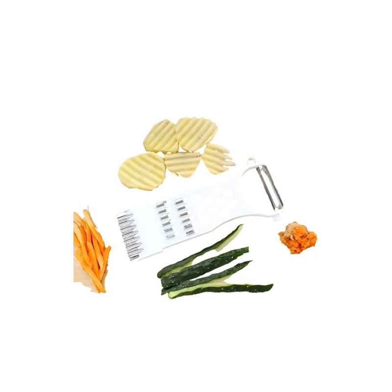 All-in-one Multifunctional Handheld Peeler, Grater and Slicer for Faster Veggie,