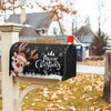 Anyako Merry Christmas Reindeer Black Mailbox Covers Magnetic Standard Size
