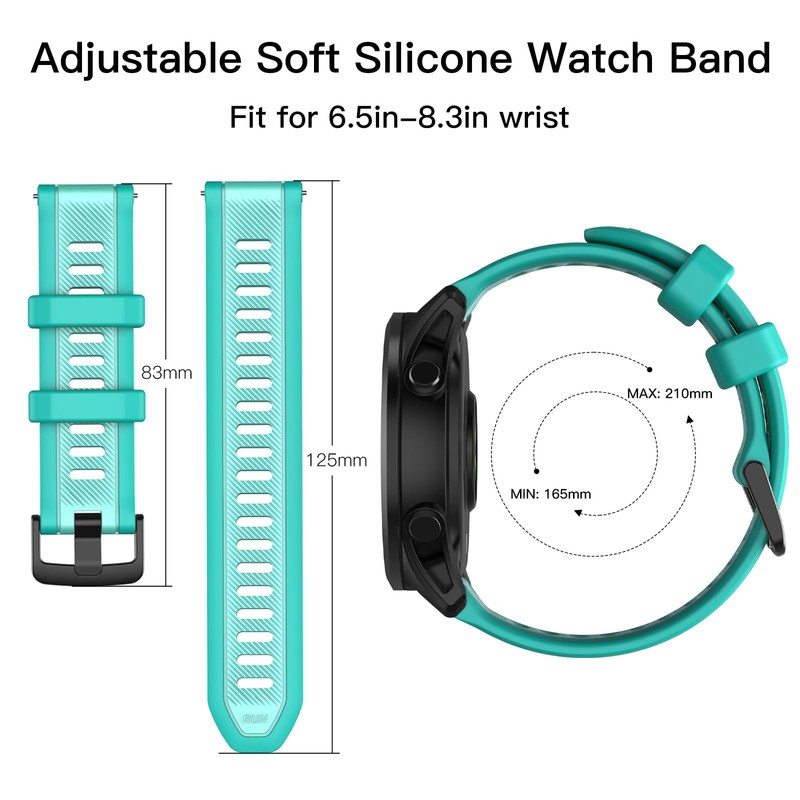 ISABAKE Watch Band for Garmin Forerunner 265/Forerunner 255/Vivoactive 4/Venu 2,