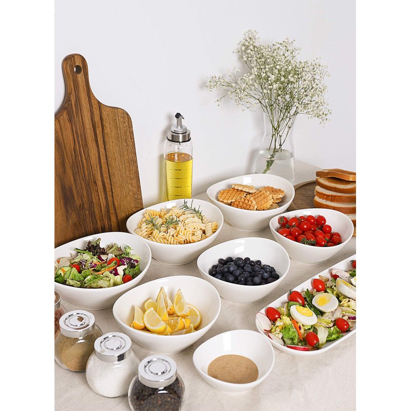 Teocera 5 Inch Porcelain Small Bowls Set, 6 Ounce small
