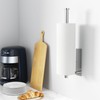 Paper Towel Holder - Self-Adhesive or Drilling, Brushed Nickel, Wall