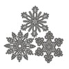DOITOOL 1 Set Christmas Snowflake Metal Embossing Stencils Durable Cutting