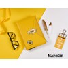 Mazeran Bee Shaped Combination Lock Journal, PU Leather Hard Cover