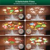 Kesfitt Christmas Tree Topper Lighted with 6 Projection Modes,Christmas Star