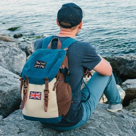 Voarge British Union Jack Embroidered Flag, Sew On Patch for T-Shirts Hat Jackets Clothes, British Union Jack Embroidered Patch England Flag, White & Black