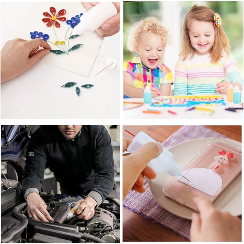 10 PCS Needle Tip Glue Bottles, Needle Tip Applicator Glue,forDIY