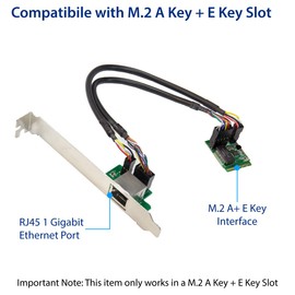 M.2 Gigabit Ethernet Module - GigaLAN 1000BASE-T M.2 A+E Key NIC Modules
