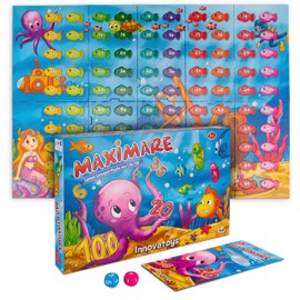 Maximare Number Educational Game Puzzle from 1 to 100: From Nursery and Preschool, Ideal for Math 1st Grade Primary School, Montessori Toys from 5 Years for Calculating Learning and Learning Numbers