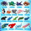 CHolic 18Pcs 3D Printed Ocean Animal Figures Set, Marine Animal