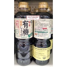 Kikkoman Tokusen Organic Soy Sauce 25.4fl oz 750ml (2 Bottles)