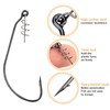 THKFISH Fishing Hooks Twist-lock Hooks weedless Weighted Hooks Swimbait Hooks