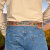 DANIEL'S ARTPLANET Men's Western Belt 1.5” Wide Full Grain One