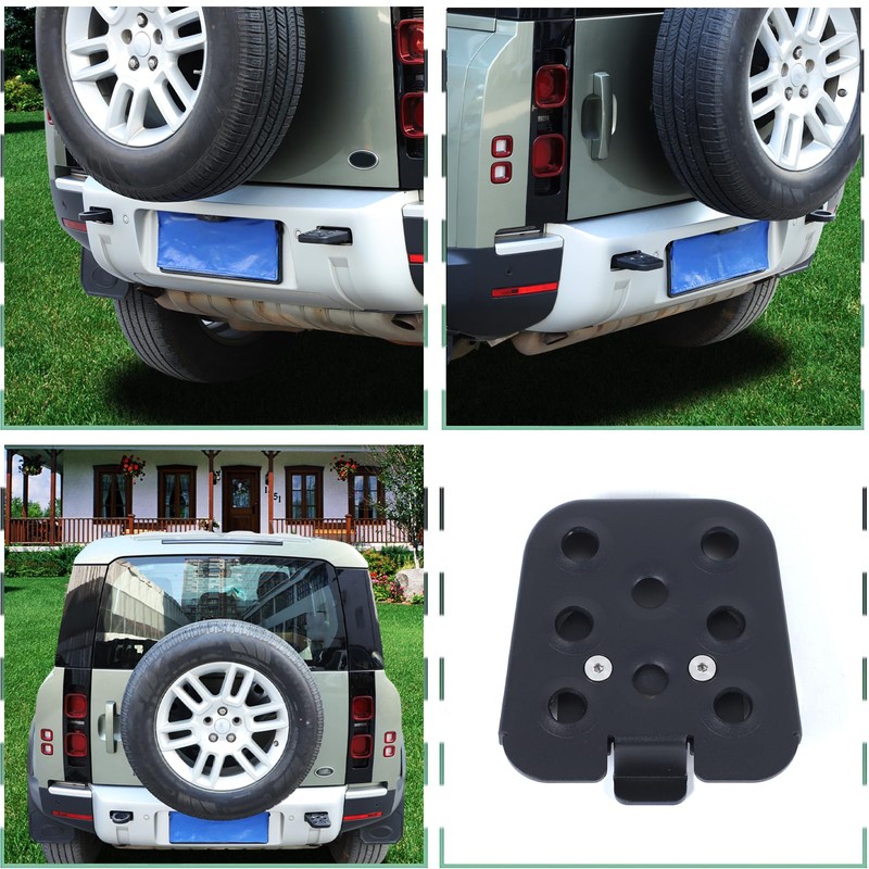 Rear Bumper Trailer Ring Pedal Footrest Compatible with Land Rover