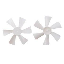2 Pcs Vent Fan Blades, 6" White Vent Fan Blades Bathroom Vent Fan Blade Replacement Car Accessories Parts for Automotive, Vehicles, Cars, Truck